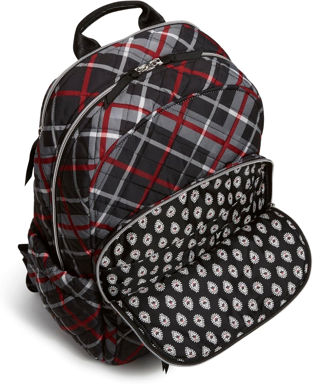 Vera Bradley Women's Performance Twill Campus Backpack, Paris Plaid, One Size - Image 3
