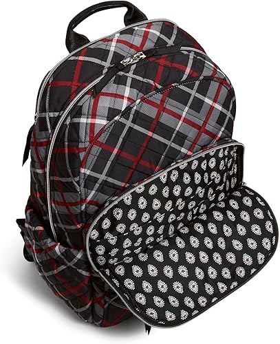 Miniatura 3 de Vera Bradley Mochila Campus de sarga de rendimiento para mujer, a cuadros, talla única