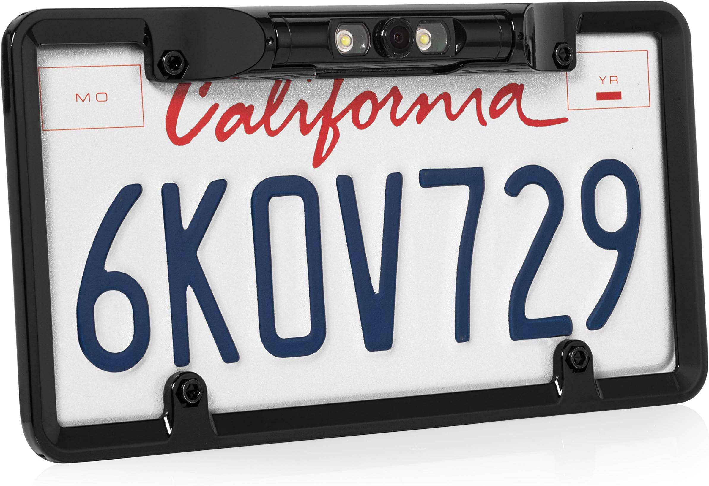 BOYO VTL300CL - Full-Frame License Plate Backup Camera with Parking Lines and LED Lights (Black)