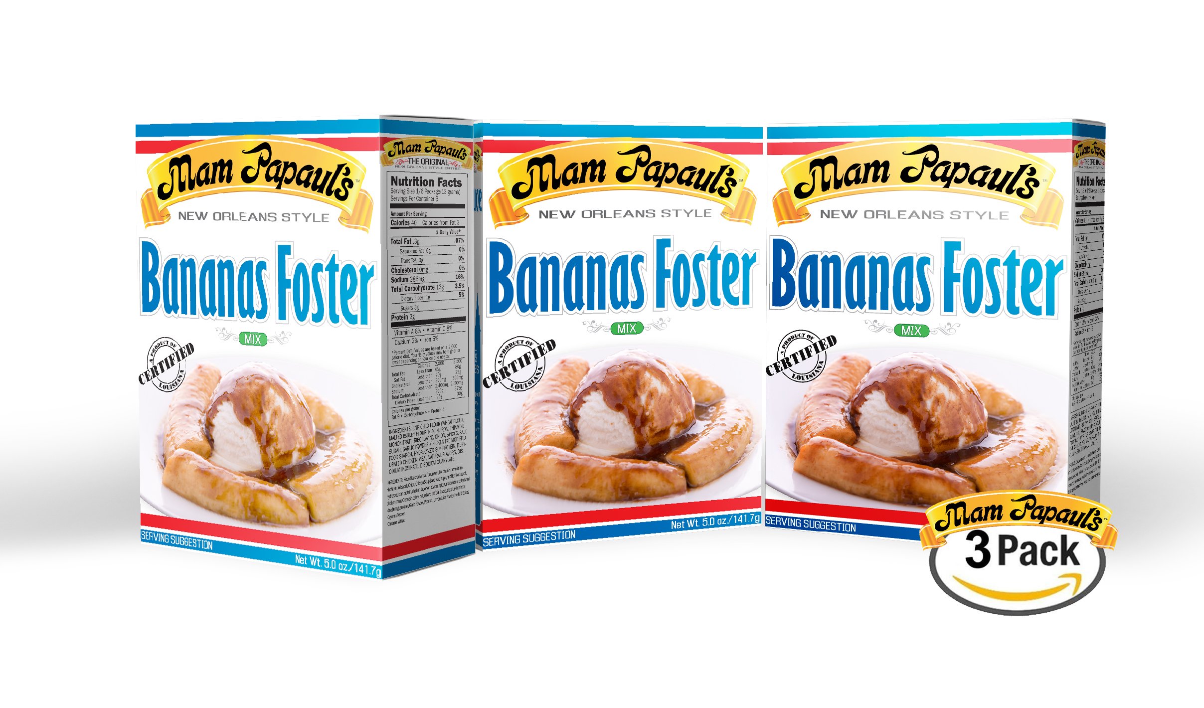 Mam Papaul's Bananas Foster Mix 3pk