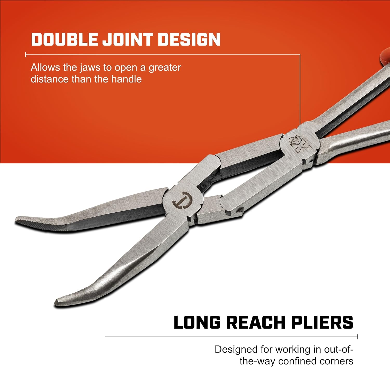 Crescent 13" X2™ Dual Material Long Reach Bent Nose Pliers - PSX201C-06