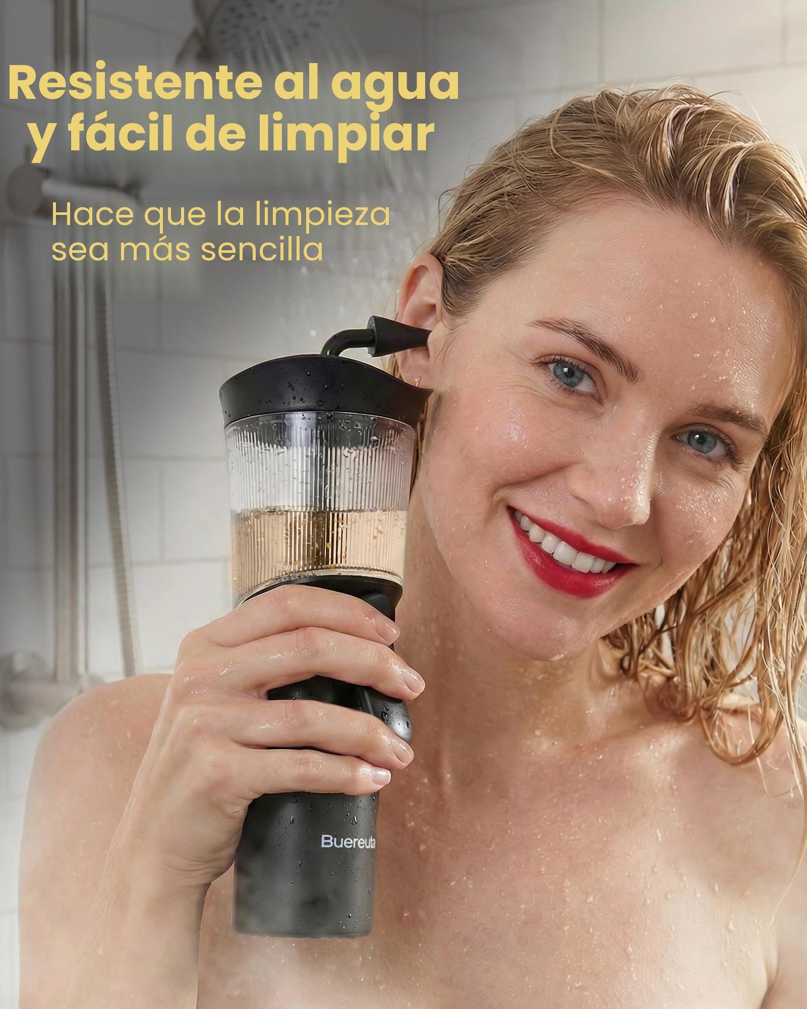 Set de removedor de cerumen - Limpiador manual de oídos, dispositivo de lavado de oídos con tanque de aguas residuales integrado, limpiador de oídos para adultos con boquilla de silicona suave