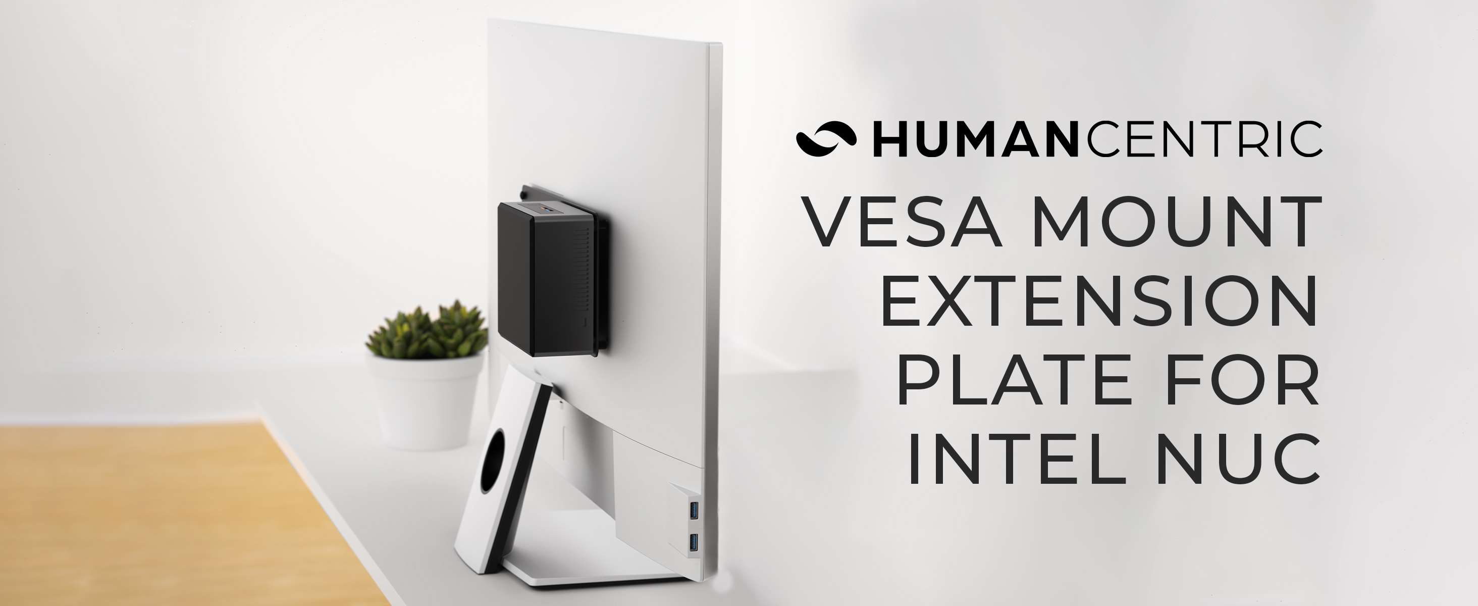 HumanCentric Soporte VESA dual compatible con Mac Mini, montaje