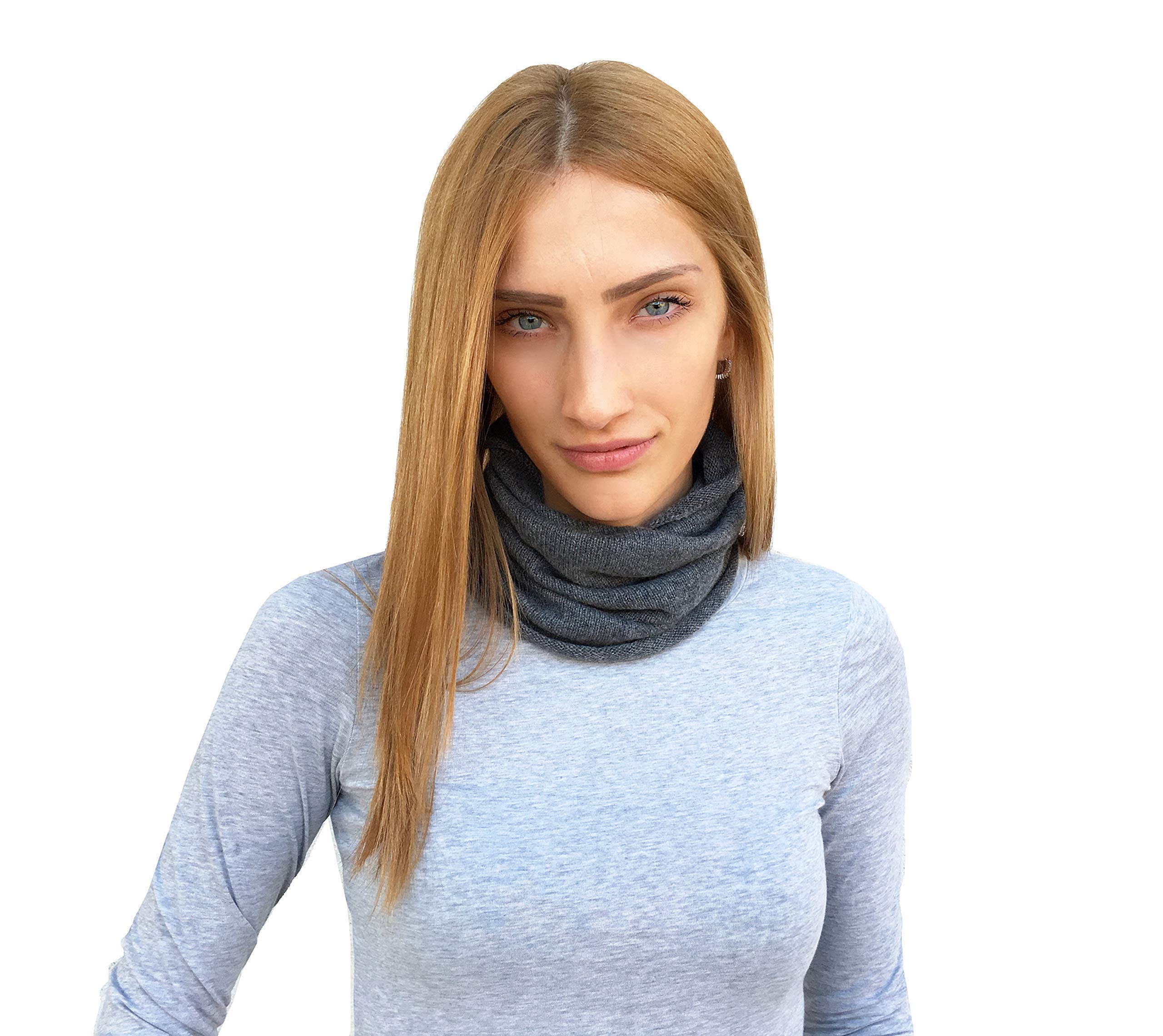 Scalda Collo Sciarpa Donna Cachemire Bianco