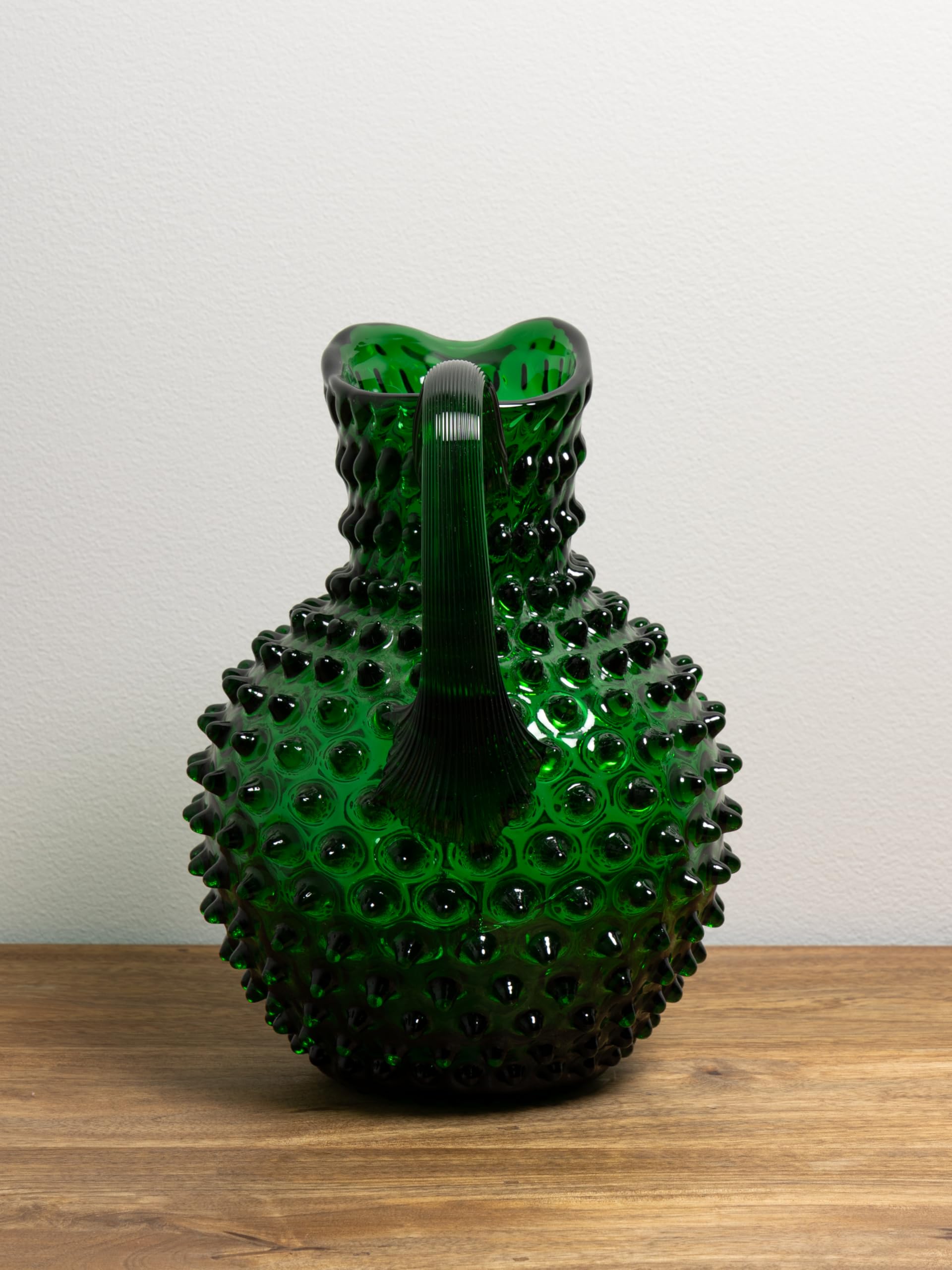 CHEHOMA - Glass Carafe With Diamond Tip Decoration And Wide Handle - Transparent And Robust Construction - 2 Litre - View #8