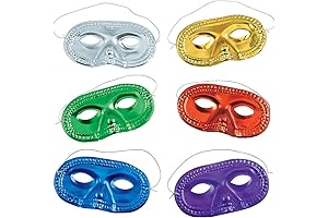 Carnival Cruise Metallic Half-Masks Bulk, Set of 24