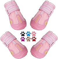 Vista 1 de QUMY - Zapatos para perros grandes, botas medianas para perros y protectores de patas para días de nieve en invierno, pavimentos calientes