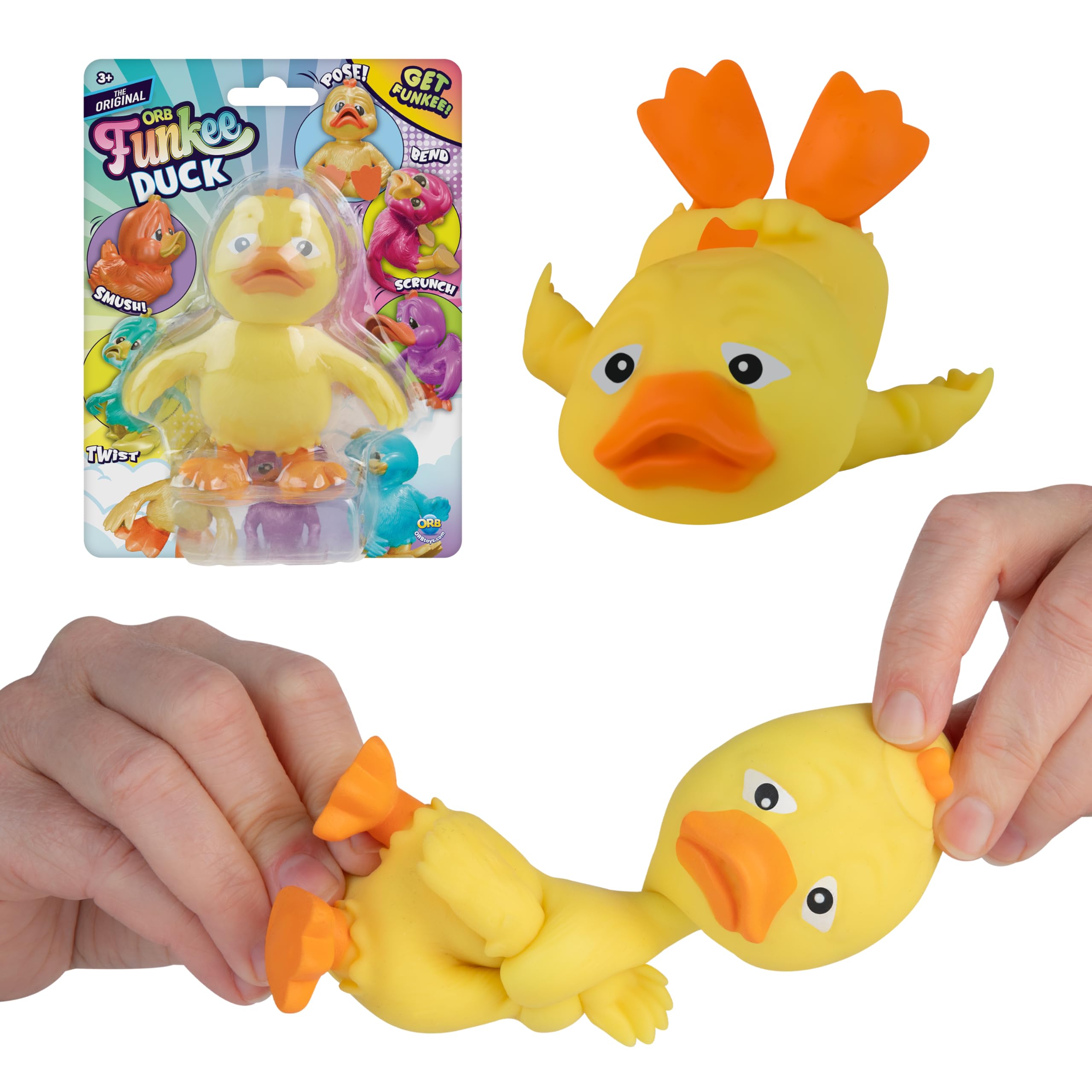 Amazon.com: ORB Funkee Animalz Mega Squishy Duck 3 Pack - Adorable