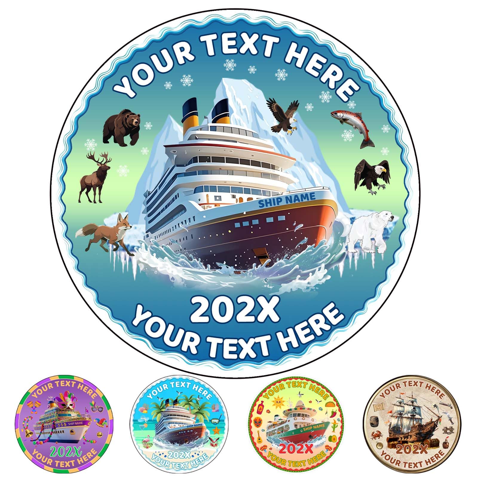 Custom Alaska Cruise Door Magnets Cruise Essentials Personalised Name Year Cruise Door Decorations Magnetic Customised Ship Door Magnets Decorations