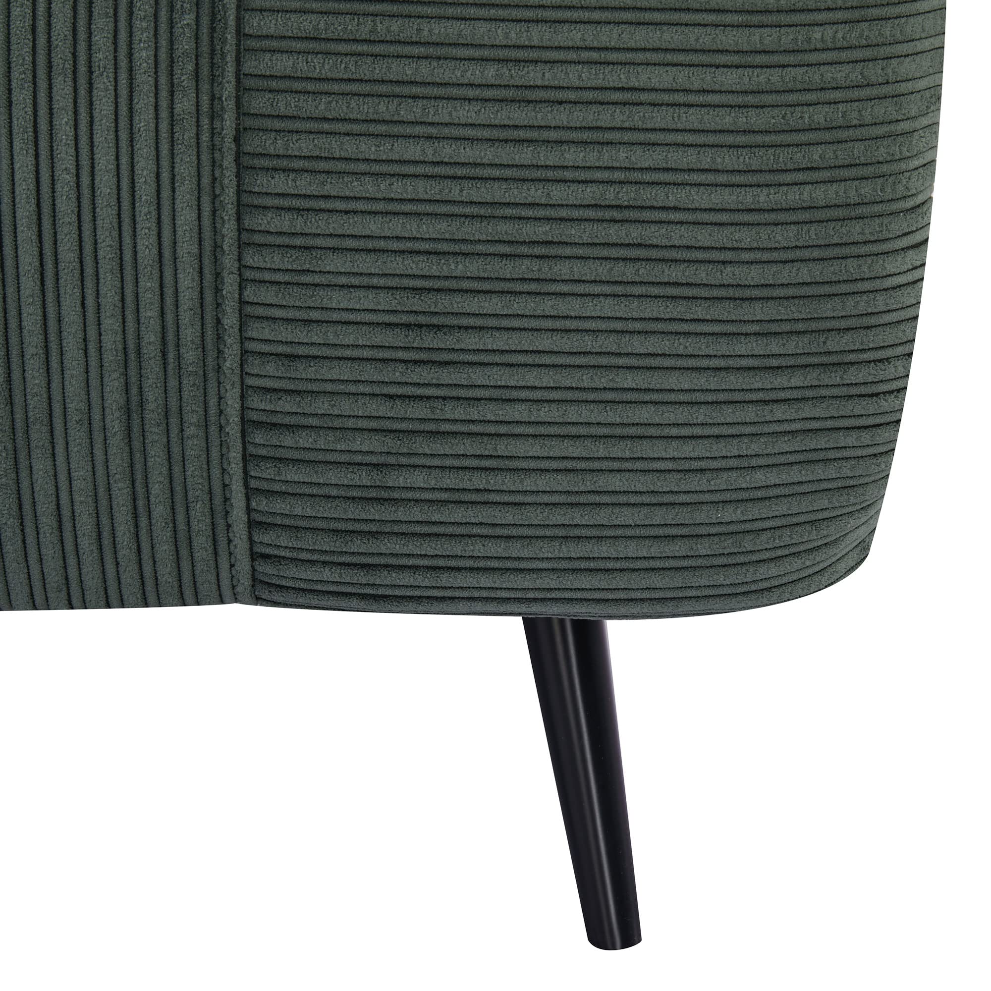 HOMCOM Poltrona Letto 2 in 1 Singola Regolabile su 3 Livelli con Seduta Extra-Large e Imbottita in Gommapiuma, Struttura in Legno, Acciaio ed Effetto Velluto Verde
