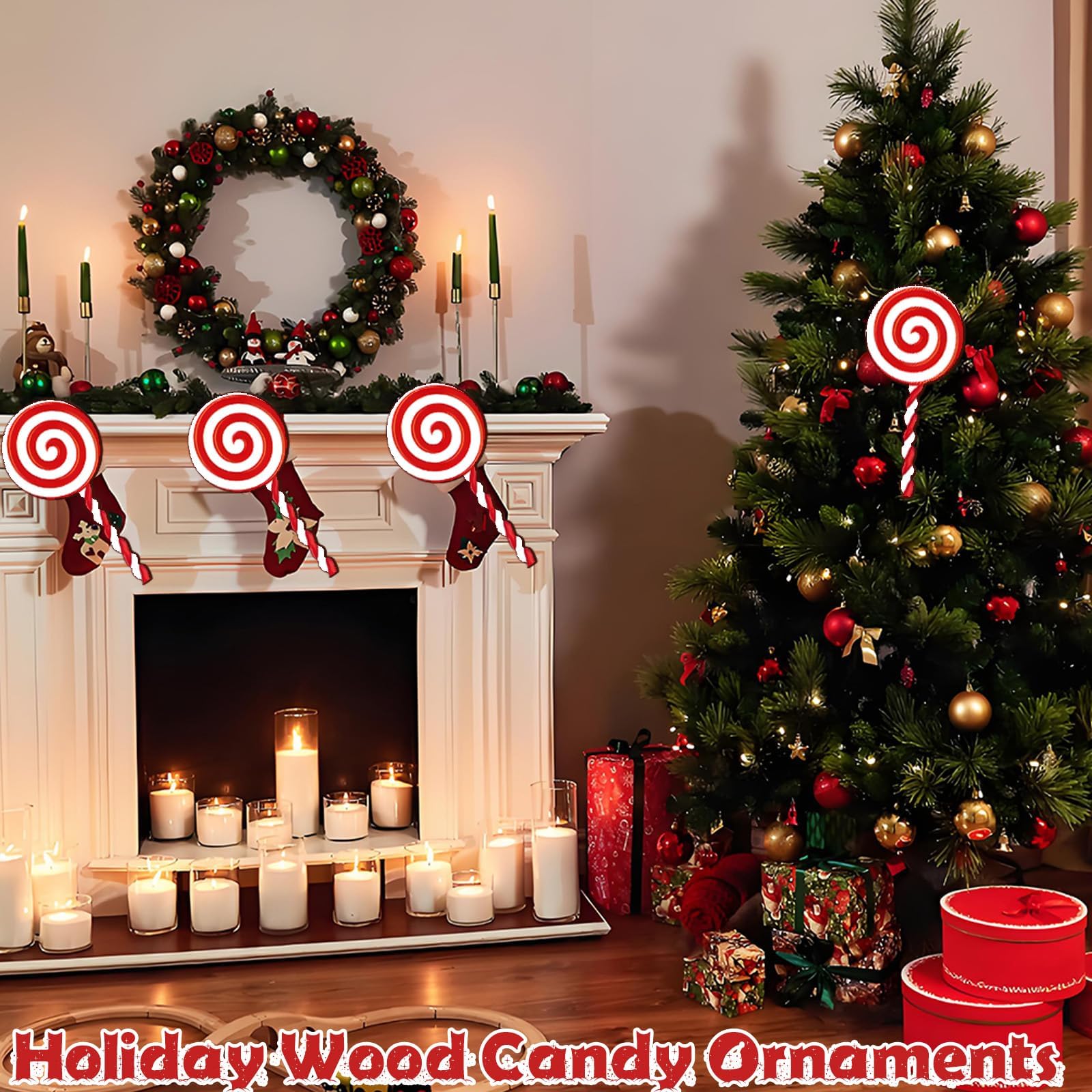 Boules De Noël Blanches Et Rouges, 16 Pièces Décorations Pour Sapin De