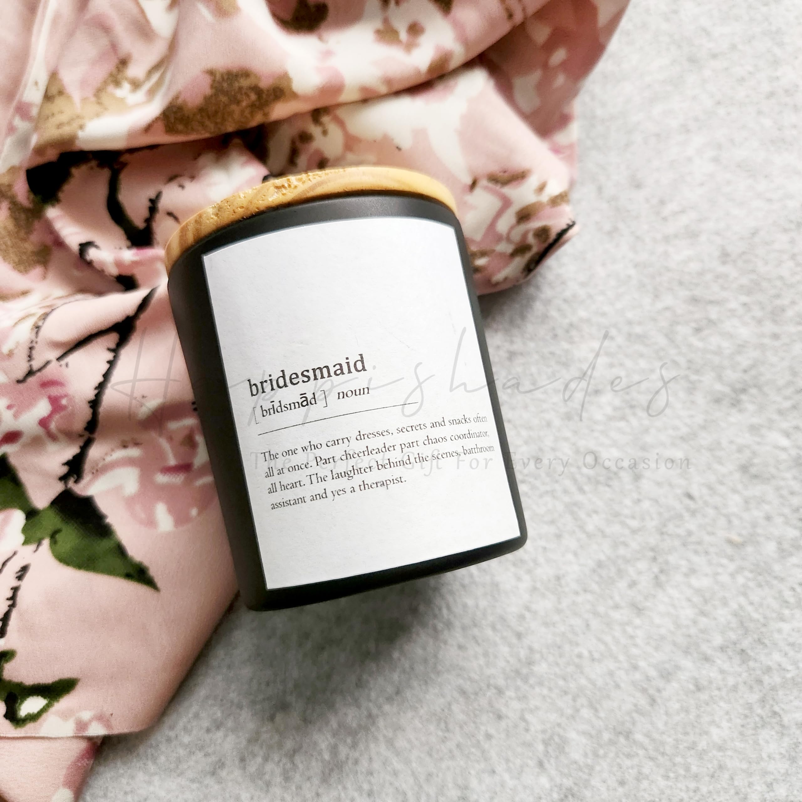 Scented Sentient Candles for Gifting | Bridesmaid | Expressive Candle for Loved Friend & Family | Pure Soy Wax Candles | 100 Grams | Dual Wicked with Aesthetic Air Tight Wooden Lid-image-31