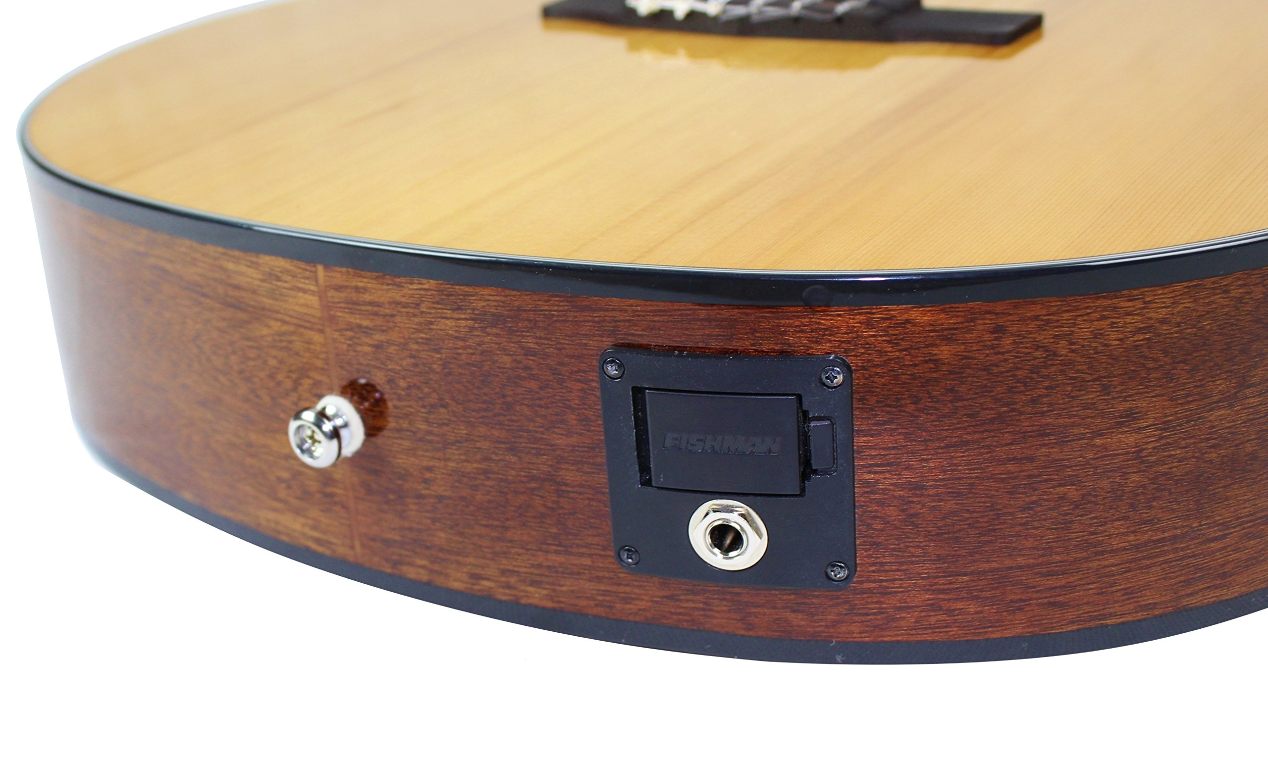 Cort CEC-5 Guitare Folk électro cordes Nylon Naturel brillant