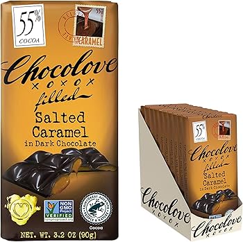 Amazon.com: Chocolove Salted Caramel Chocolate Bars | 55% Cocoa