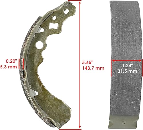 Miniatura 2 de Caltric Zapatas de freno delanteras compatibles con Suzuki Lt-F250 Ltf250 Quadrunner 250 2X4 1988-2001