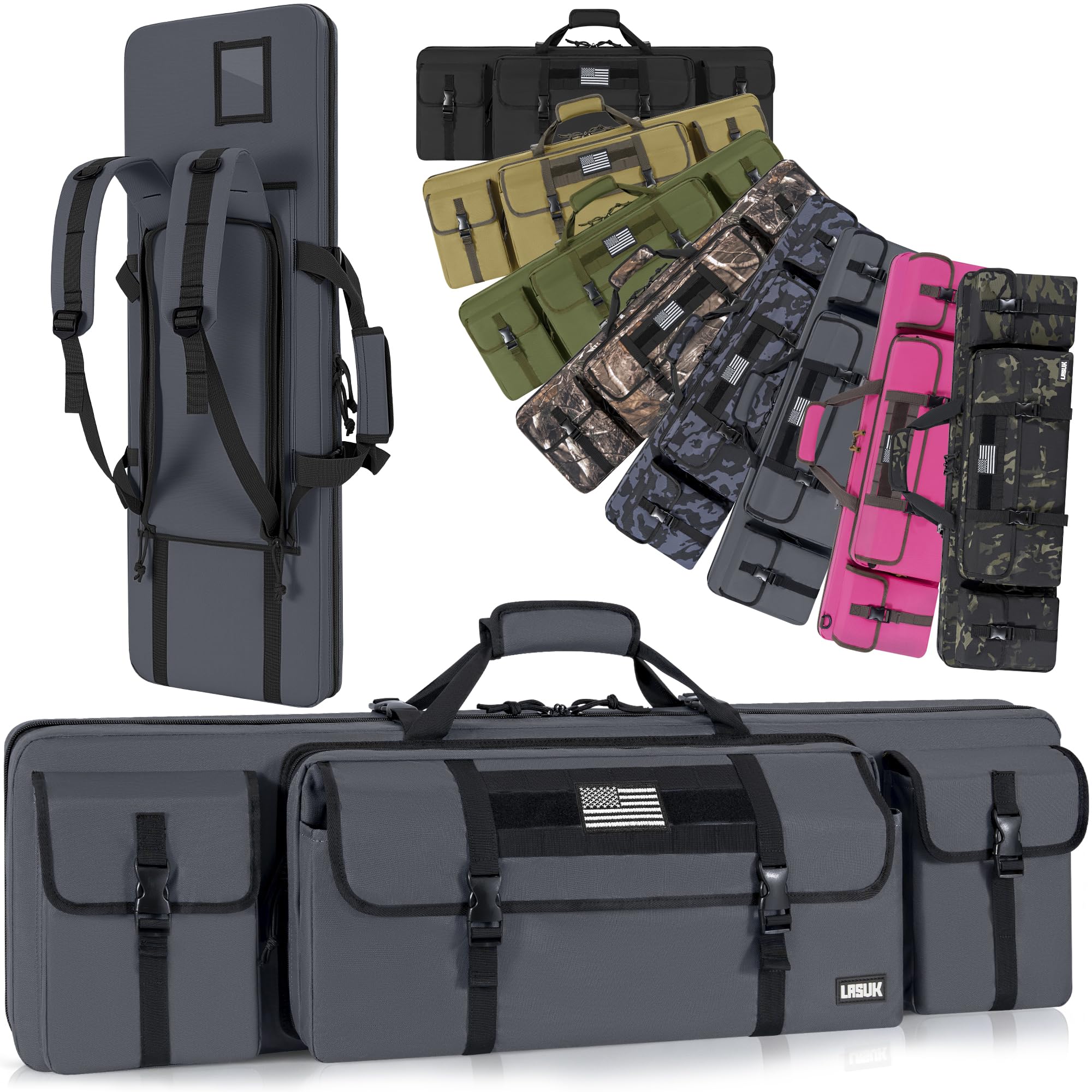 Double Rifle Case Soft Gun Bag 26/28/32/36/42/46/48/51/55"
