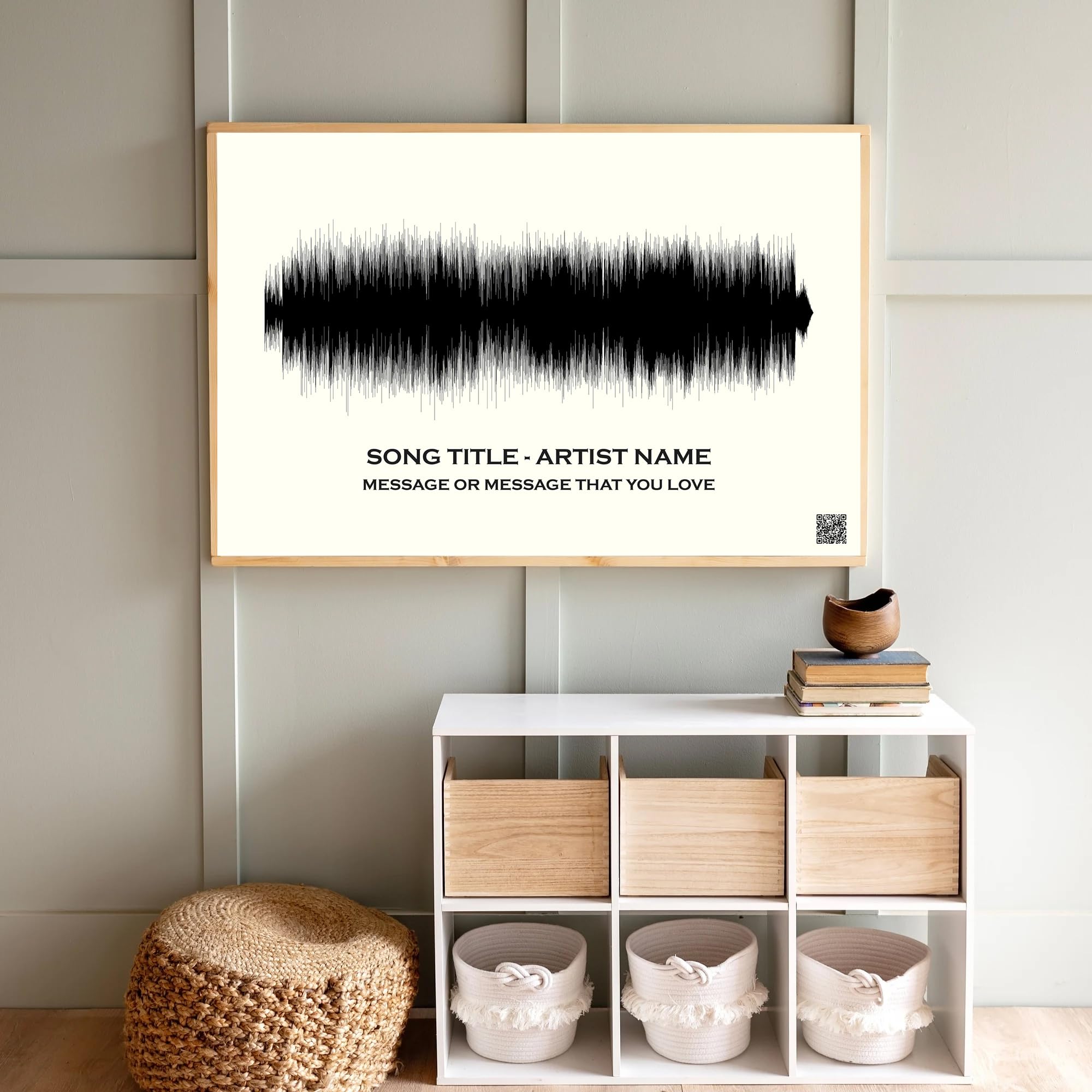 Amazon.com: Personalized Sound wave Art Poster or Canvas, Custom