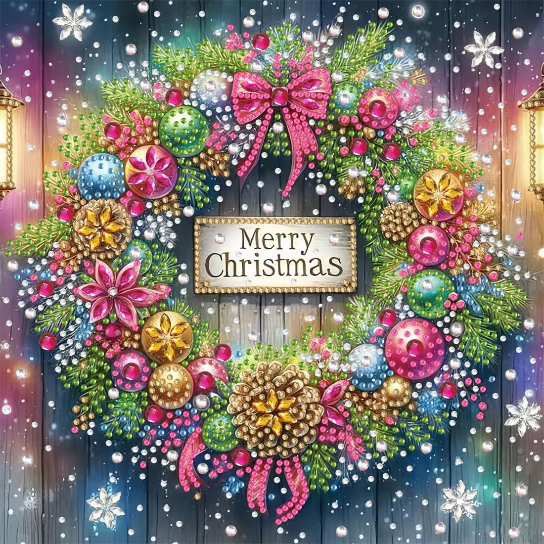 5D Diamond Art Kits - Colorful Tree Painting -14