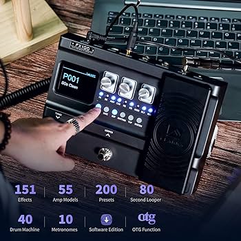 Amazon.co.jp: FLAMMA FX100 ギター マルチ-エフェクト ペダル 151