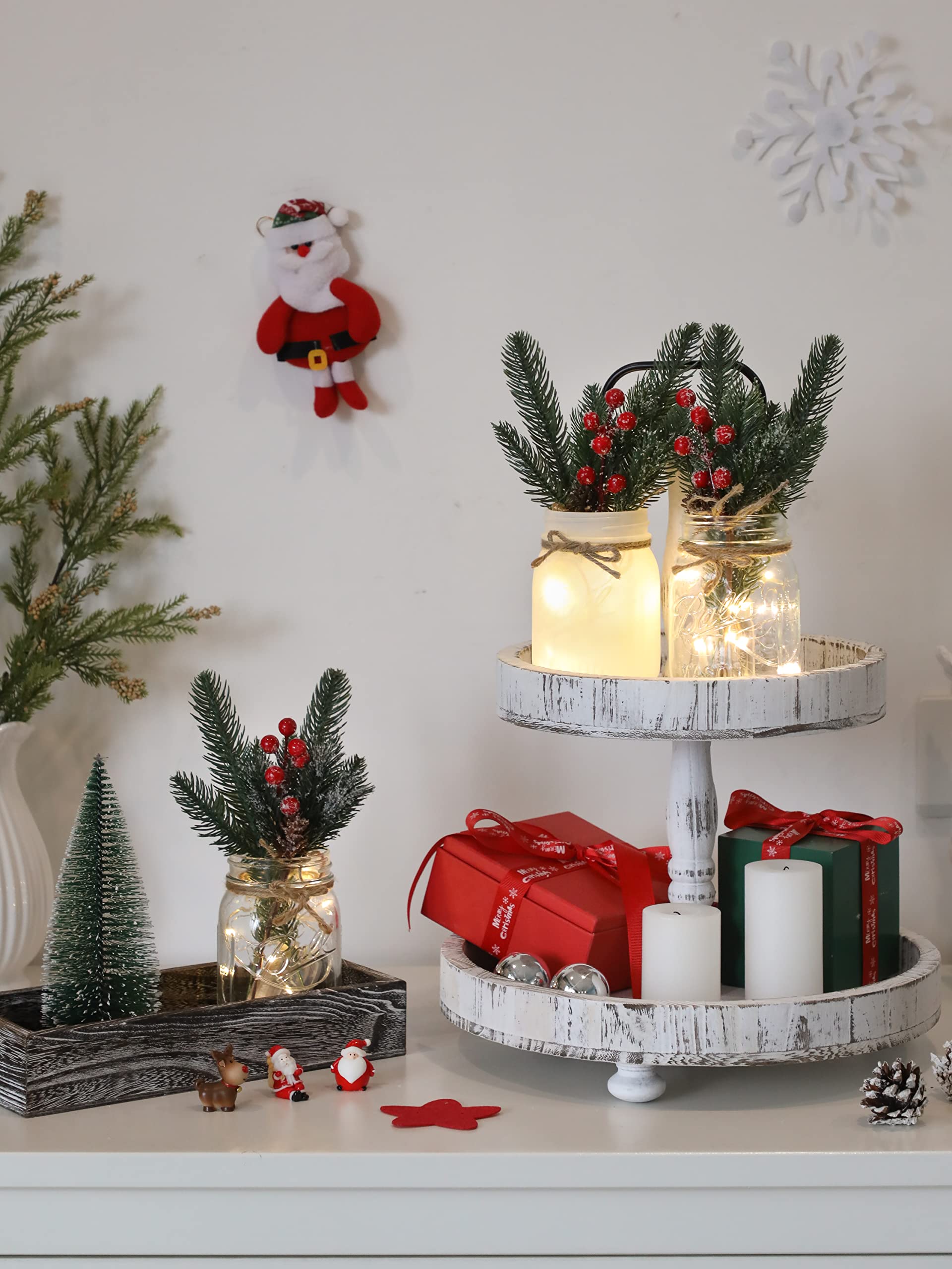 Centre De Table De Noël Avec Des Lumières/Décoration Des Fêtes