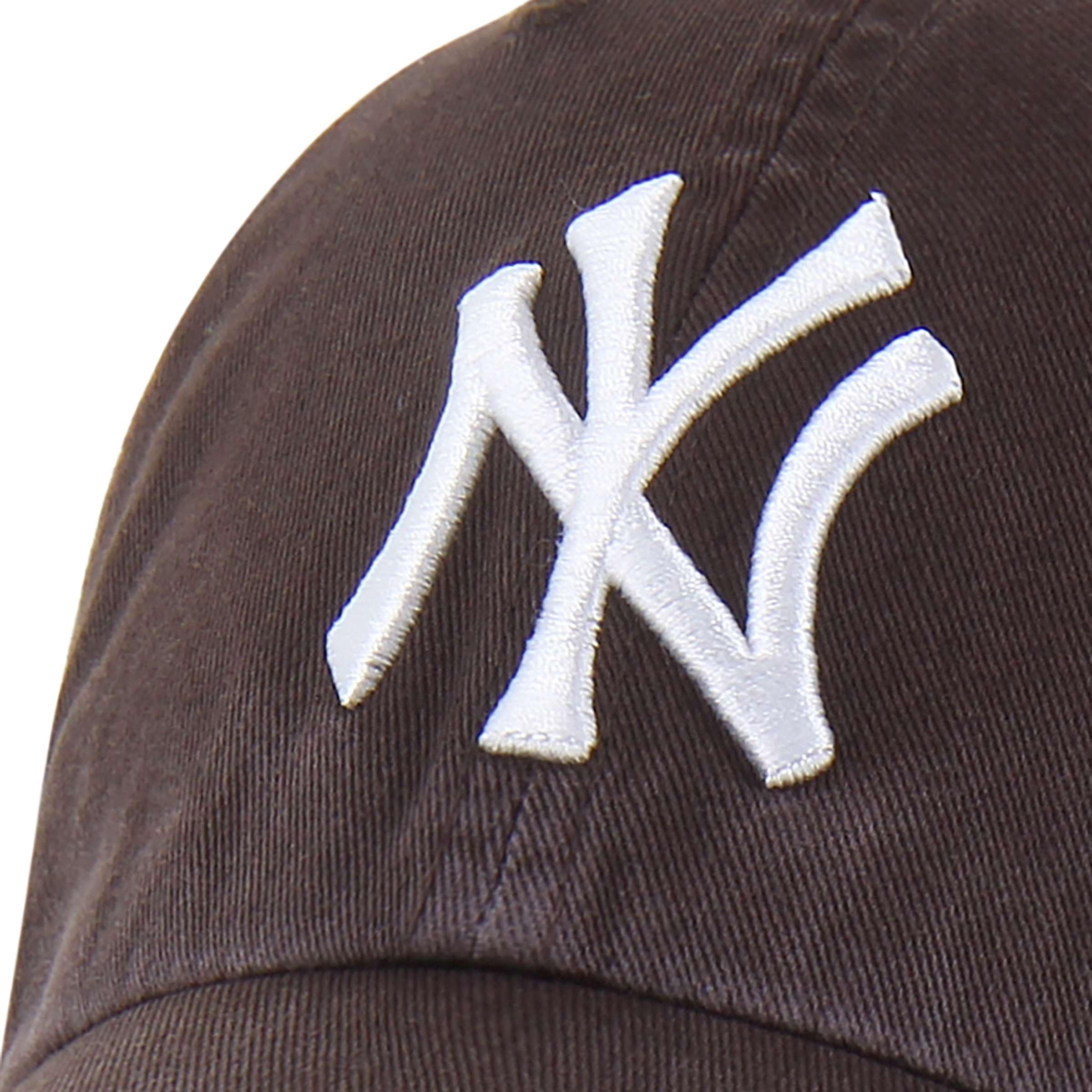 47 New York Yankees Adjustable Cap Clean Up MLB, Brown, One Size