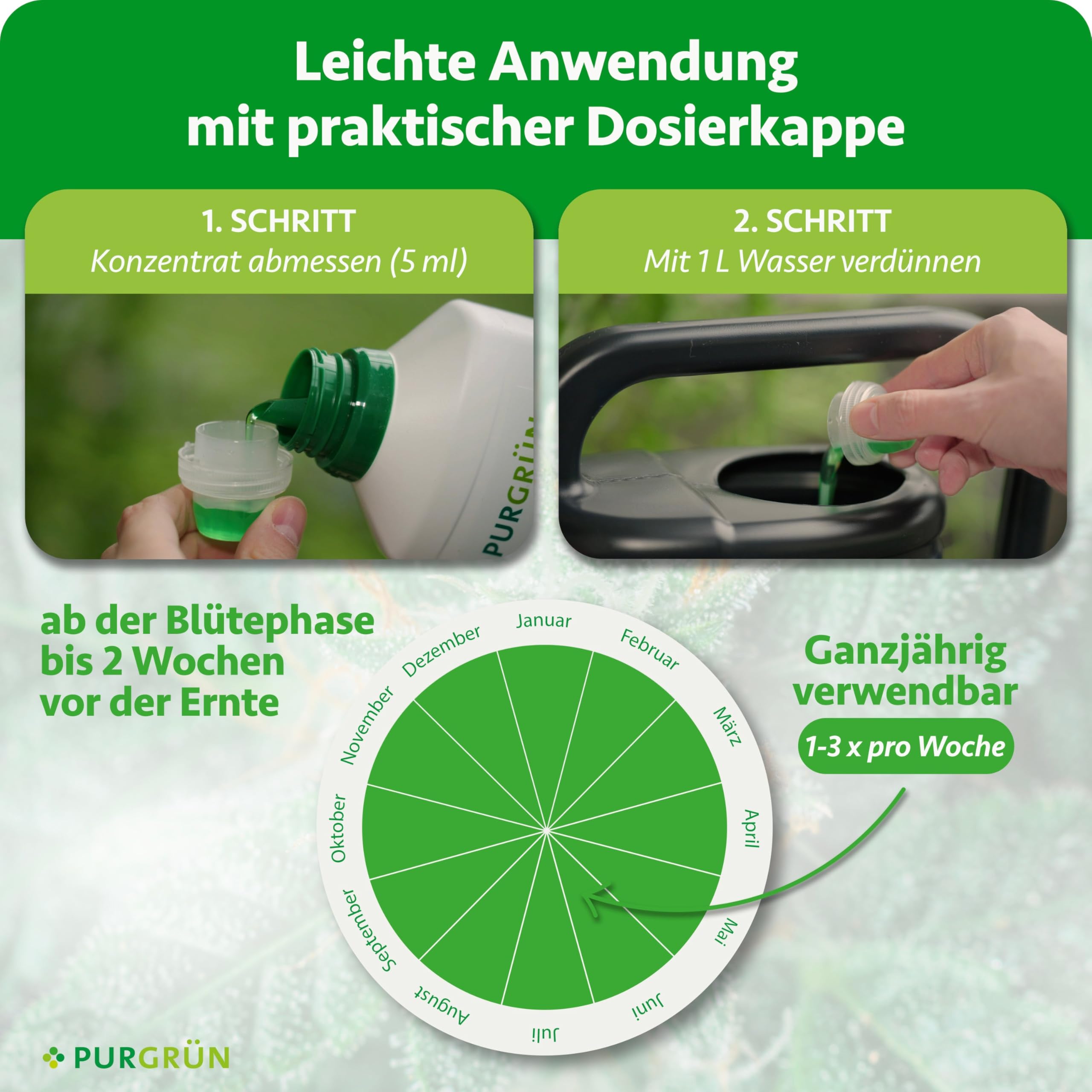 Bloom-Dünger 1 Liter – Fördert Blütenbildung & Ertrag – Extra Kalium stärkt die Widerstandskraft – Für den Anbau Indoor & Outdoor – Premium-Flüssigdünger für Autoflower, Sativa & Indica