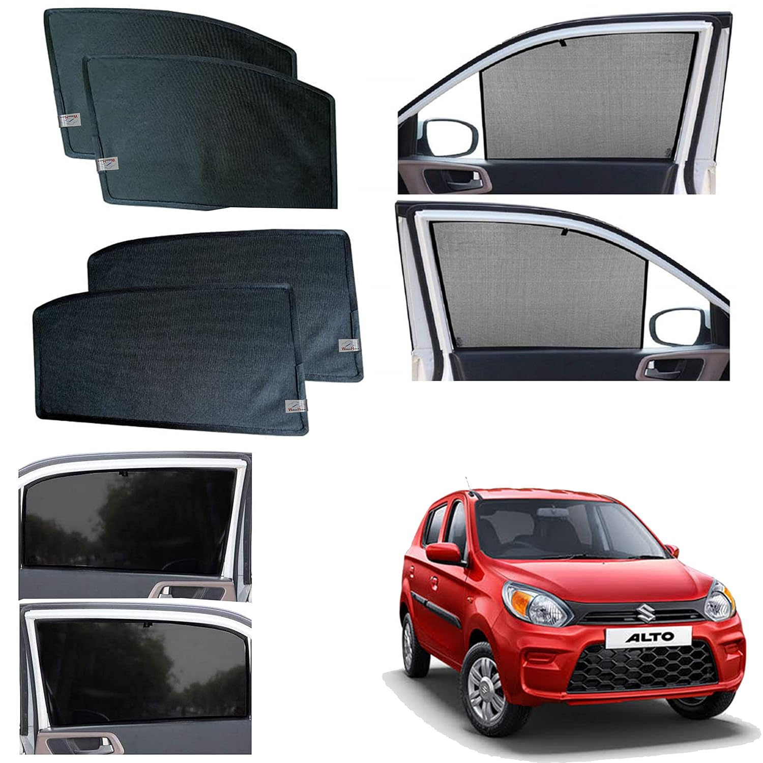 WolkomHome car Fix Curtain Window Shades Half Curtains Sunshade for