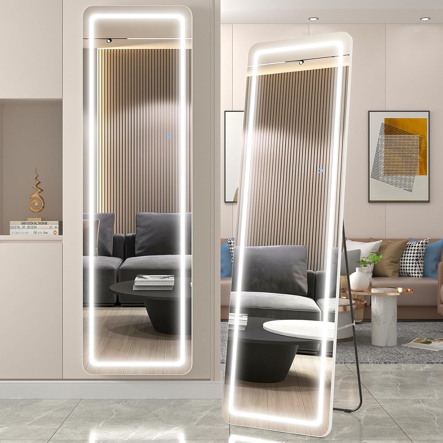 EDTEMI Full Length Mirror with Lights, Mirror Full Length