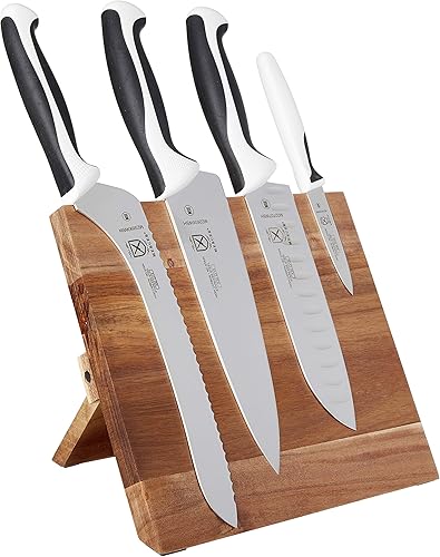 Mercer Culinary Millennia - Juego de 5 tablas magnéticas para cuchillos, color blanco