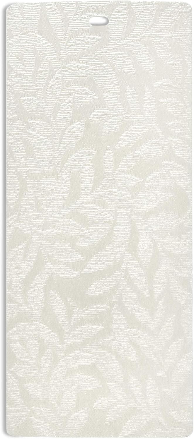DALIX Rainforest Off White Vertical Blind Texture Sliding Door 82.5 Qty 5 Pack