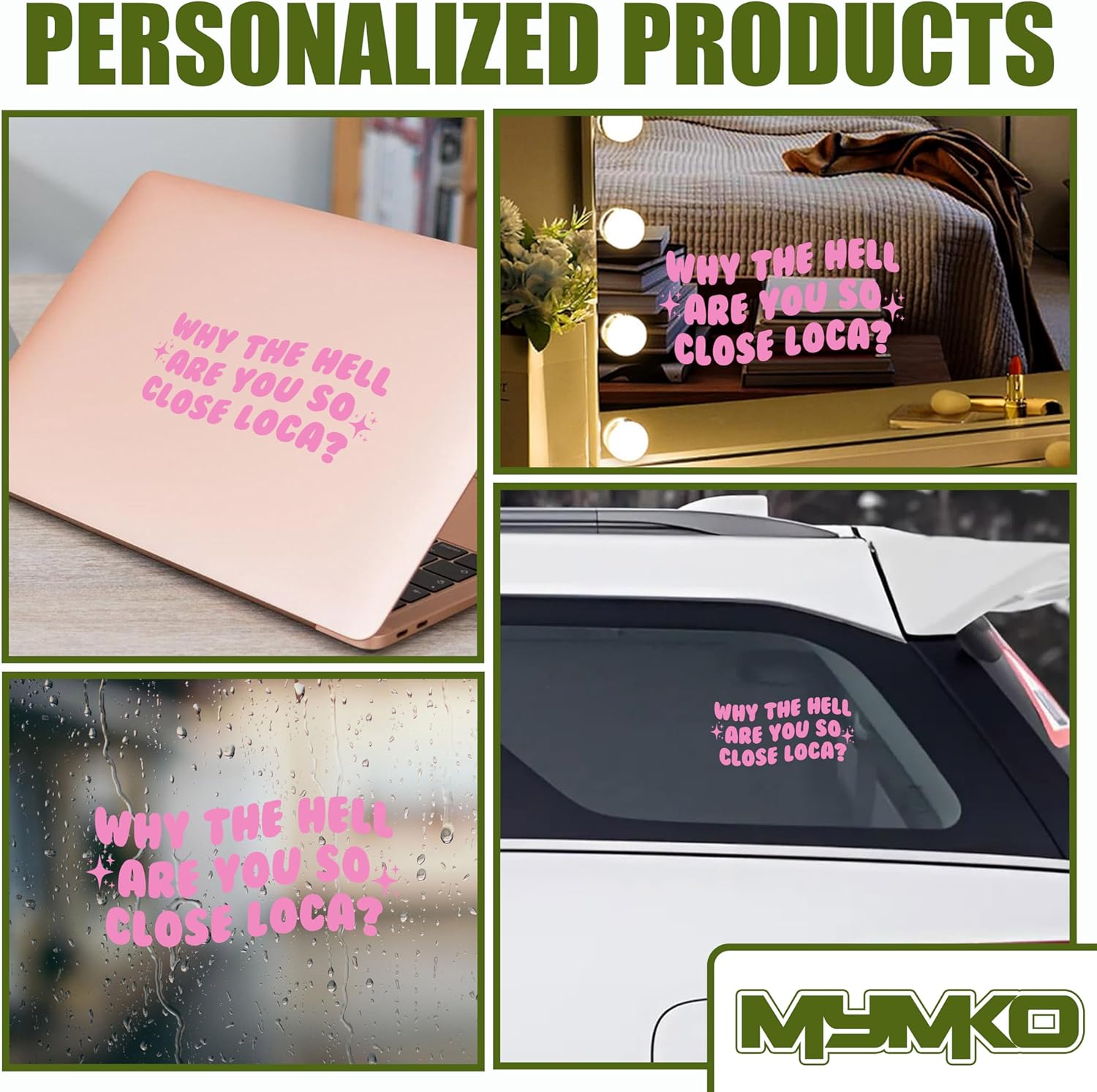 Why The Hell are You So Close Loca? Decal, Bookish Car Window Decals, 6 Inches UV DTF Tranfer Car Stickers, Weatherproof Car Truck Window Bumper Sticker, Car Stickers and Decals for Women Man - Image 4