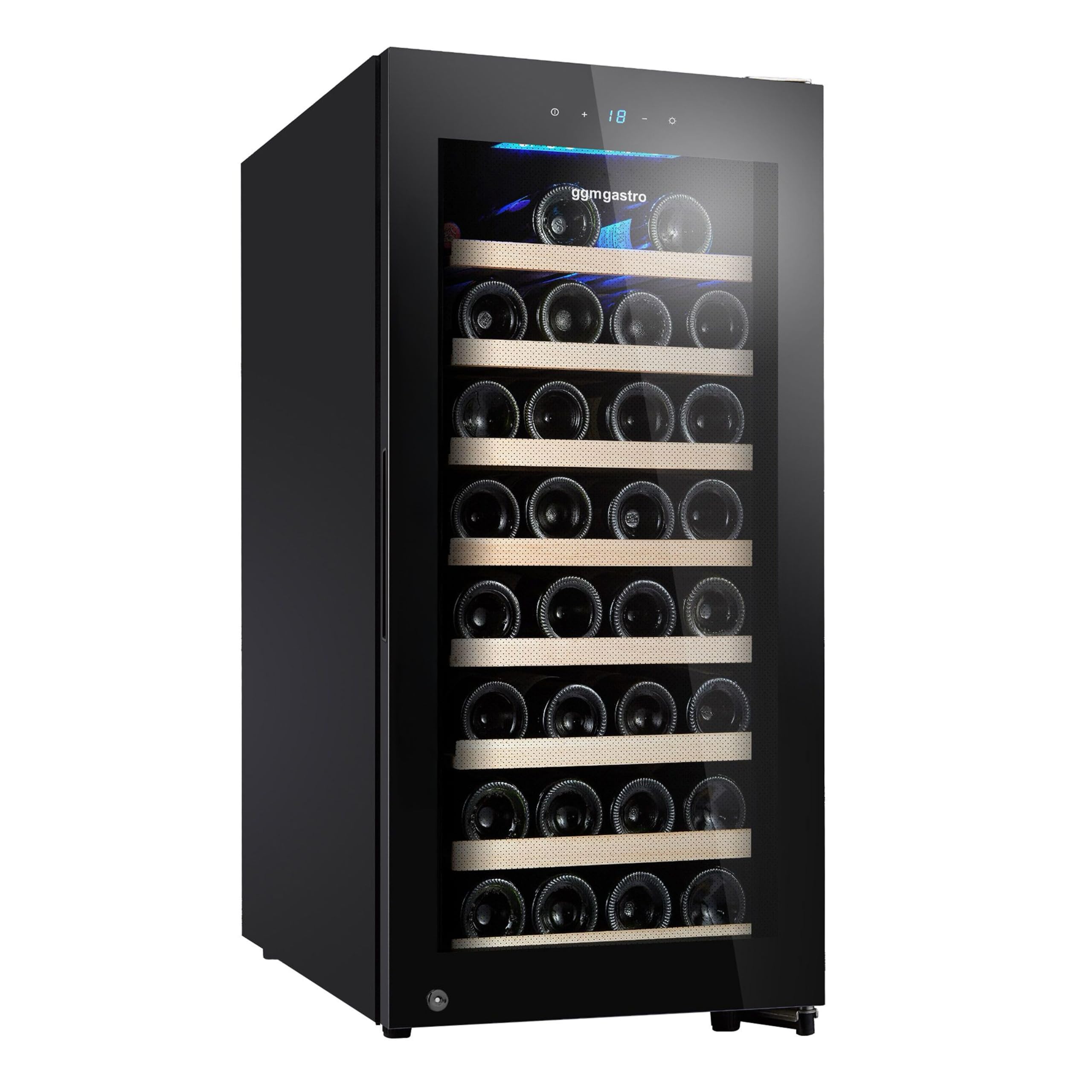 GGM Gastro | WKM100S-1N | Weinkühlschrank - 1 Klimazone - 100 Liter - max. 38 Flaschen