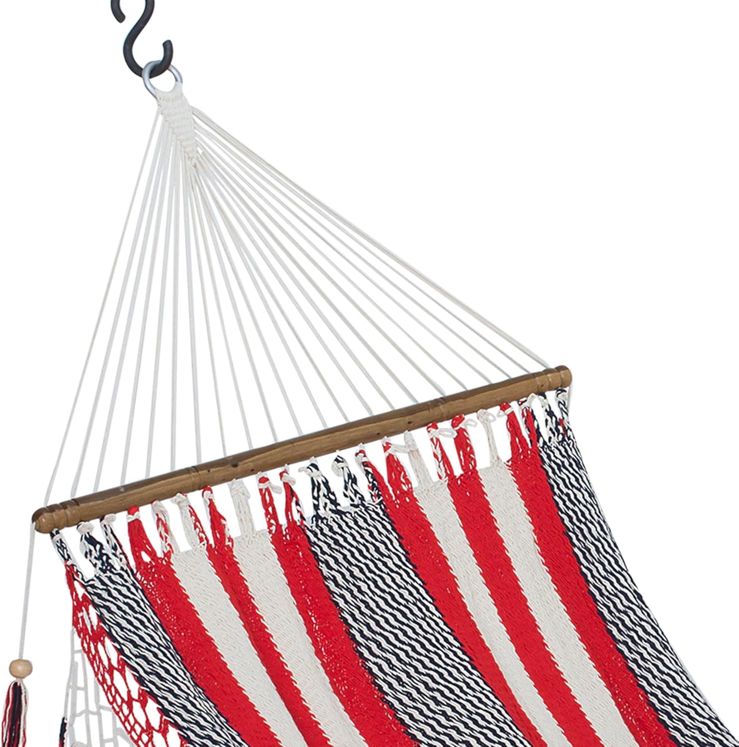 NOVICA Multicolor Hand Woven Cotton Rope Hammock, Celebration and Relaxation' (Single)