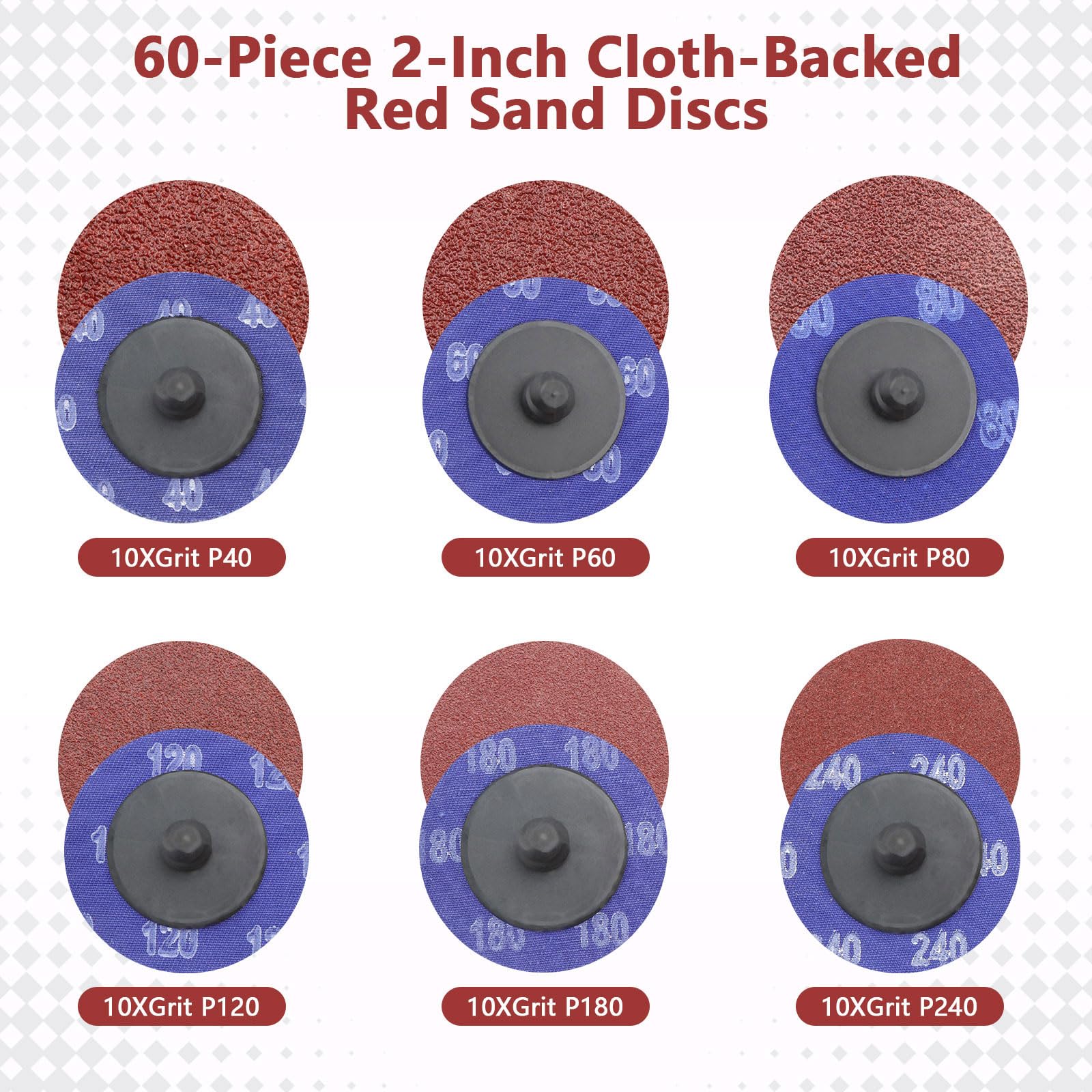 77 Pièces Disques de Nettoyage 50mm Disque à Lamelles pour Meuleuse d'Angle avec Tige Métallique et Plateau Disques à Changement Rapide pour Métal Bois et Pierre