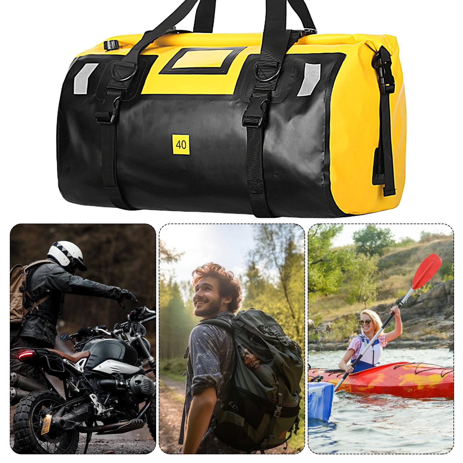 Baga? motocyklowy, du?y, suchy plecak 40 l, motocykl, torby podsiod?owe