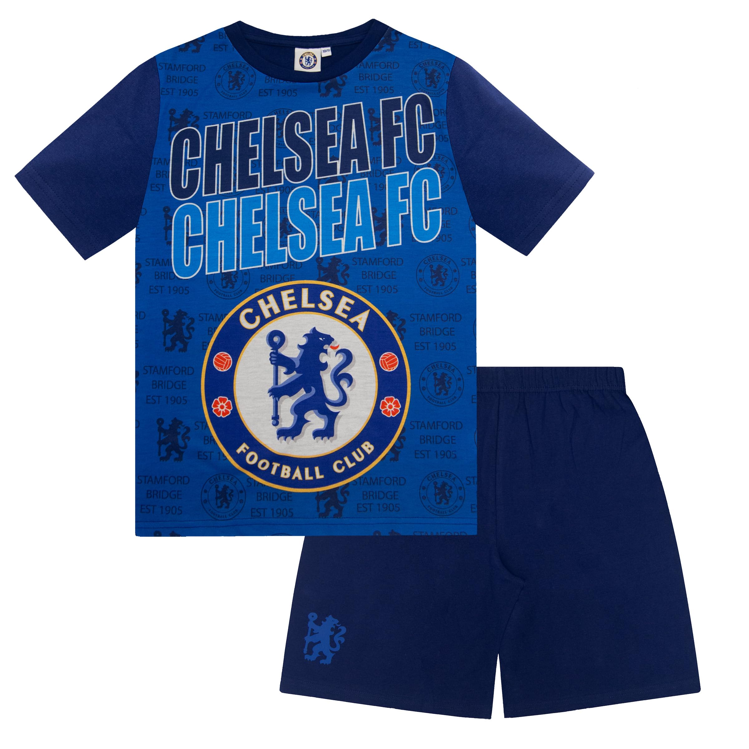 Chelsea FC Boys Pyjama Set - Size 8-9 Years - Blue