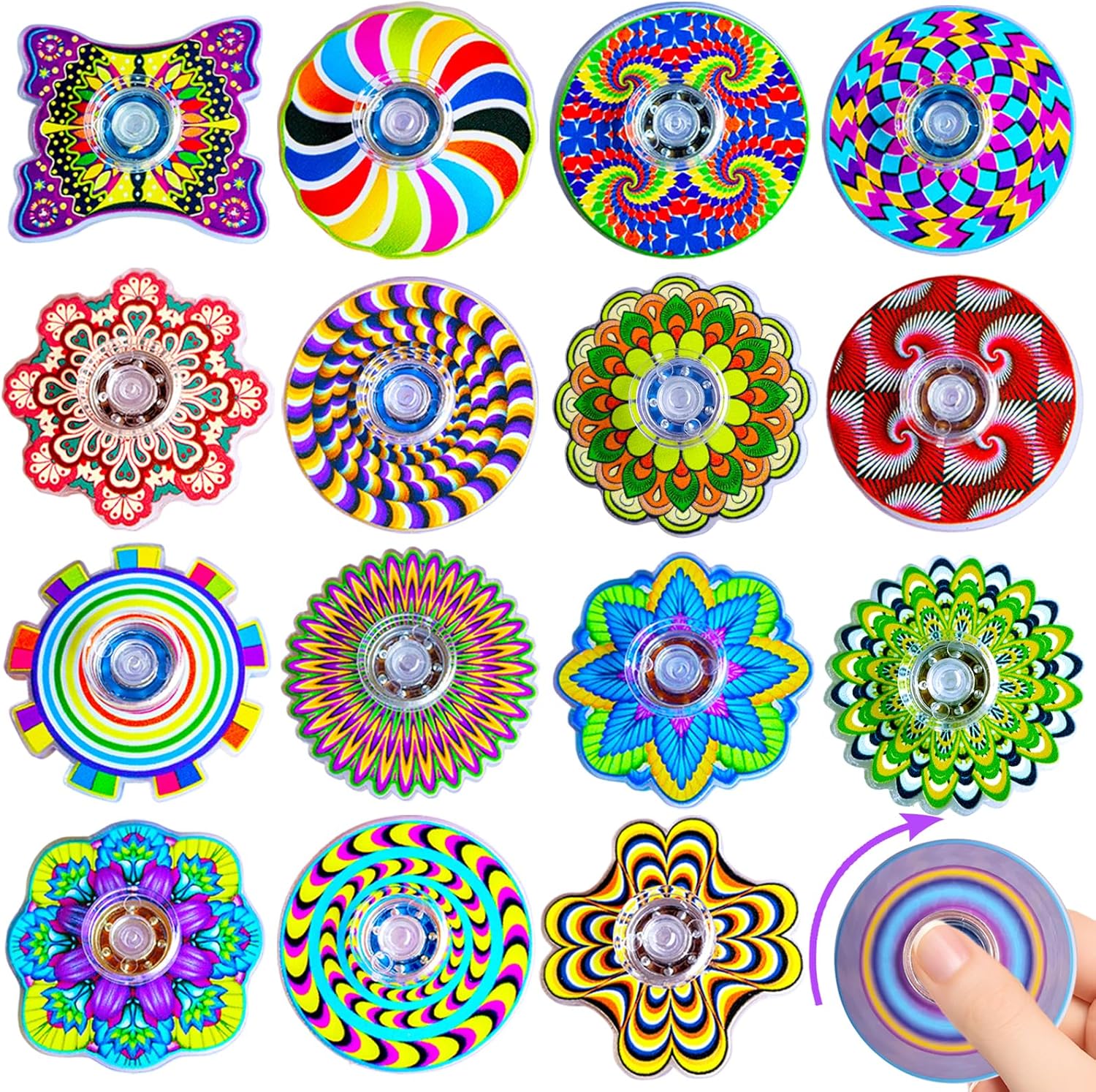 30 Pcs Fidget Toys Bulk Mini for Spinner,Party Favors Easter Basket Goodie Bag Stuffers Birthday Gifts,Stress Relief Sensory Toys for Kids Teens Adults ADHD,Treasure Box Toy Classroom Prizes Supplies