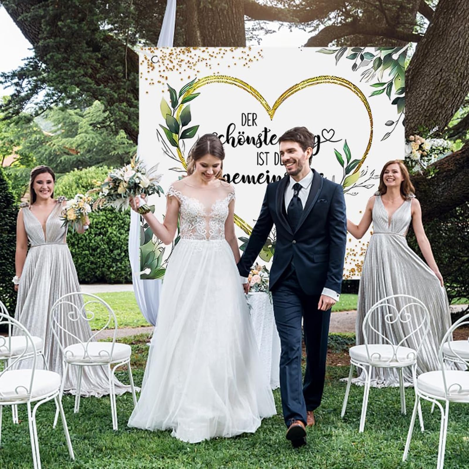 Lenzuolo Sposi Da Ritagliare A Forma Di Cuore - 200x180cm Con Forbici, Per Foto E Giochi Matrimonio - Foto 7