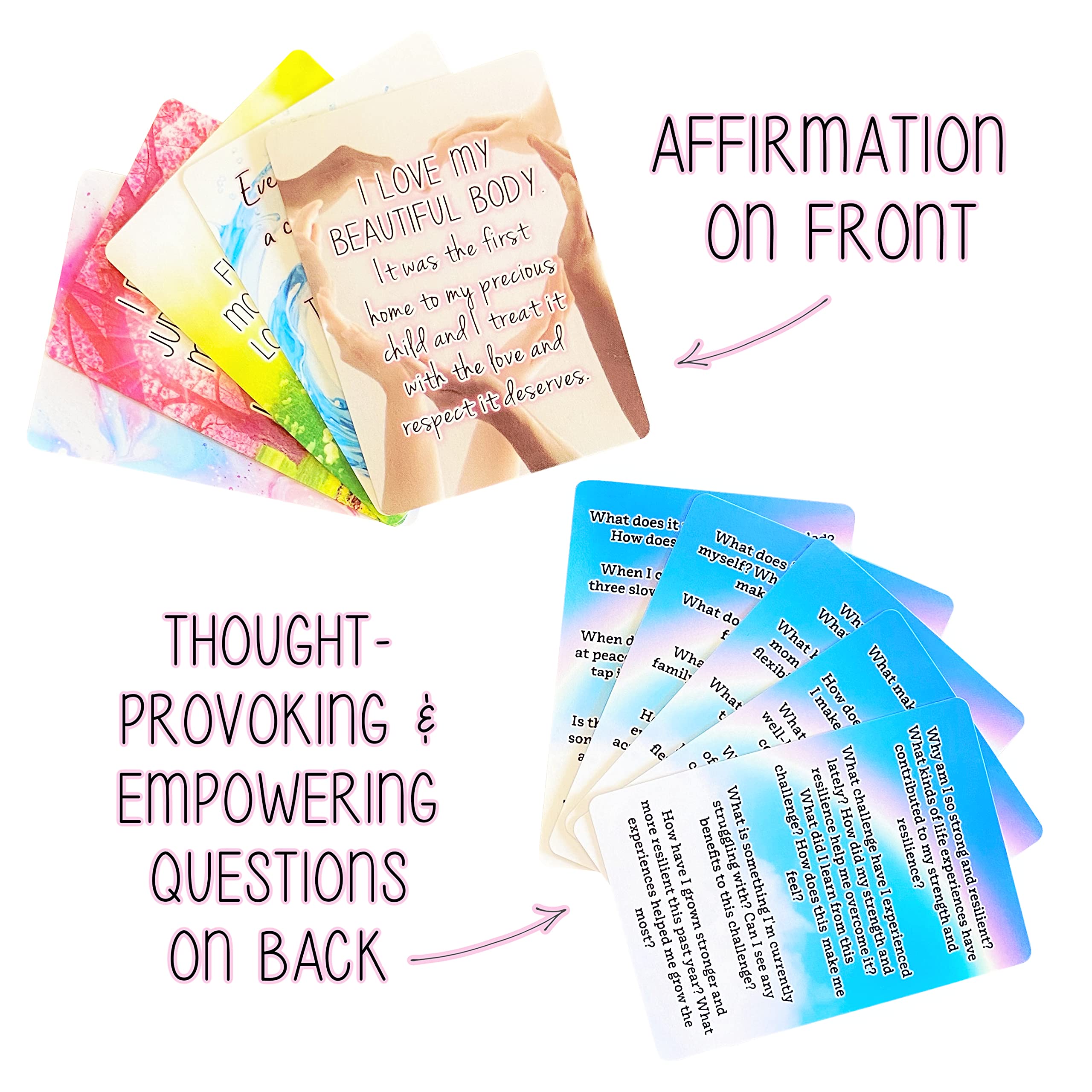 Amazon.com : Positive Affirmation Cards for the new Mom with 150+ inspiring  questions - Encourage, Support, Inspire and uplift Mom's Heart & Soul :  Health & Household