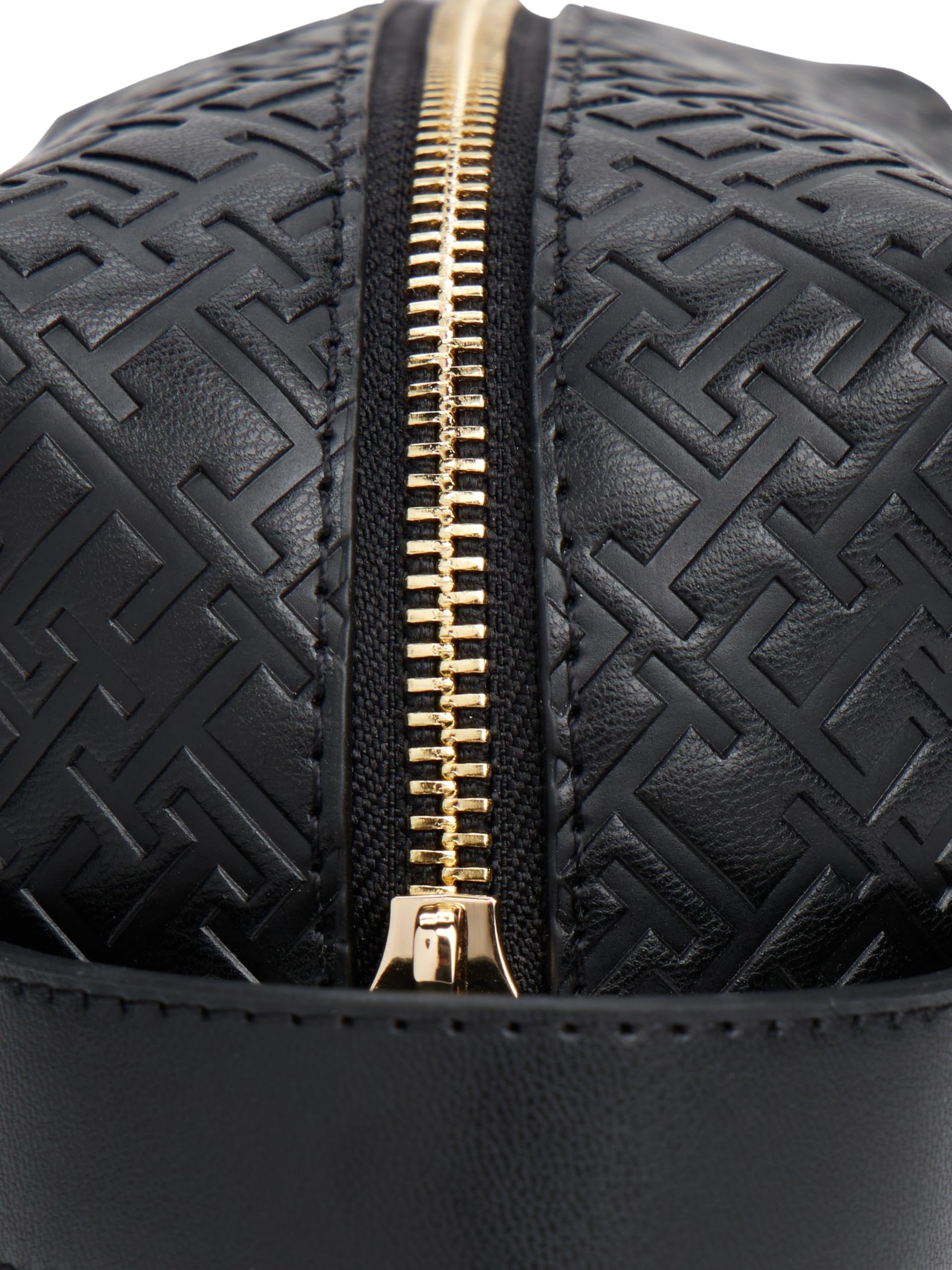 Tommy Hilfiger Damen Kulturbeutel Icon Washbag Mono mit Trageschlaufe, Schwarz (Black), Einheitsgröße
