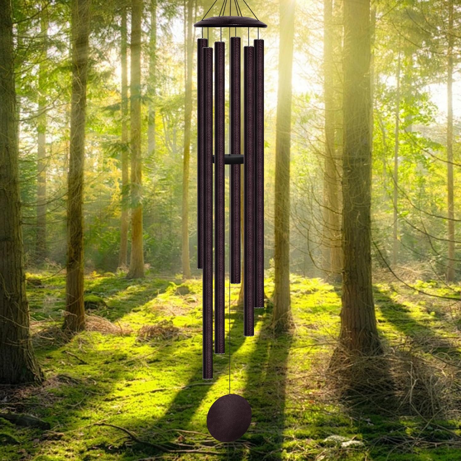 66" Extra Large Wind Chimes for Outside, 6 Thick and Bold Aluminum Tubes
