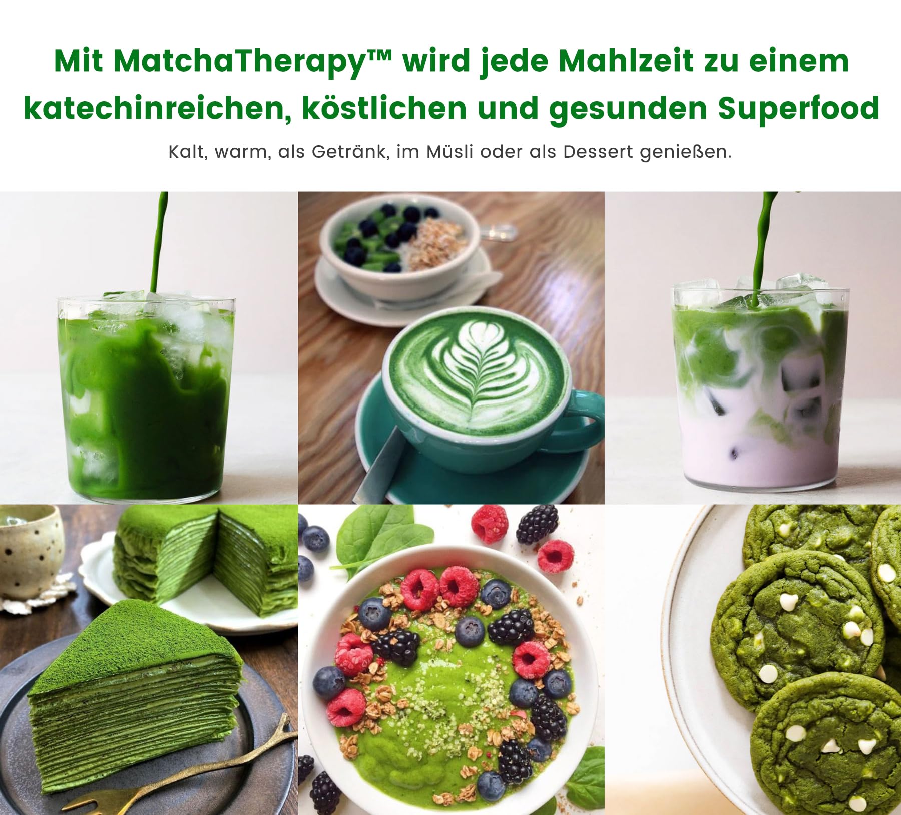 Matcha Tee - BIO Ceremonial Matcha Pulver - Grüntee aus Japan – EGCG 130+ | Labor geprüft: Mindestens 130mg/g natürliche EGCG Antioxidantien – Erste Ernte – Unterstützt Immunsystem & Energie | 60g