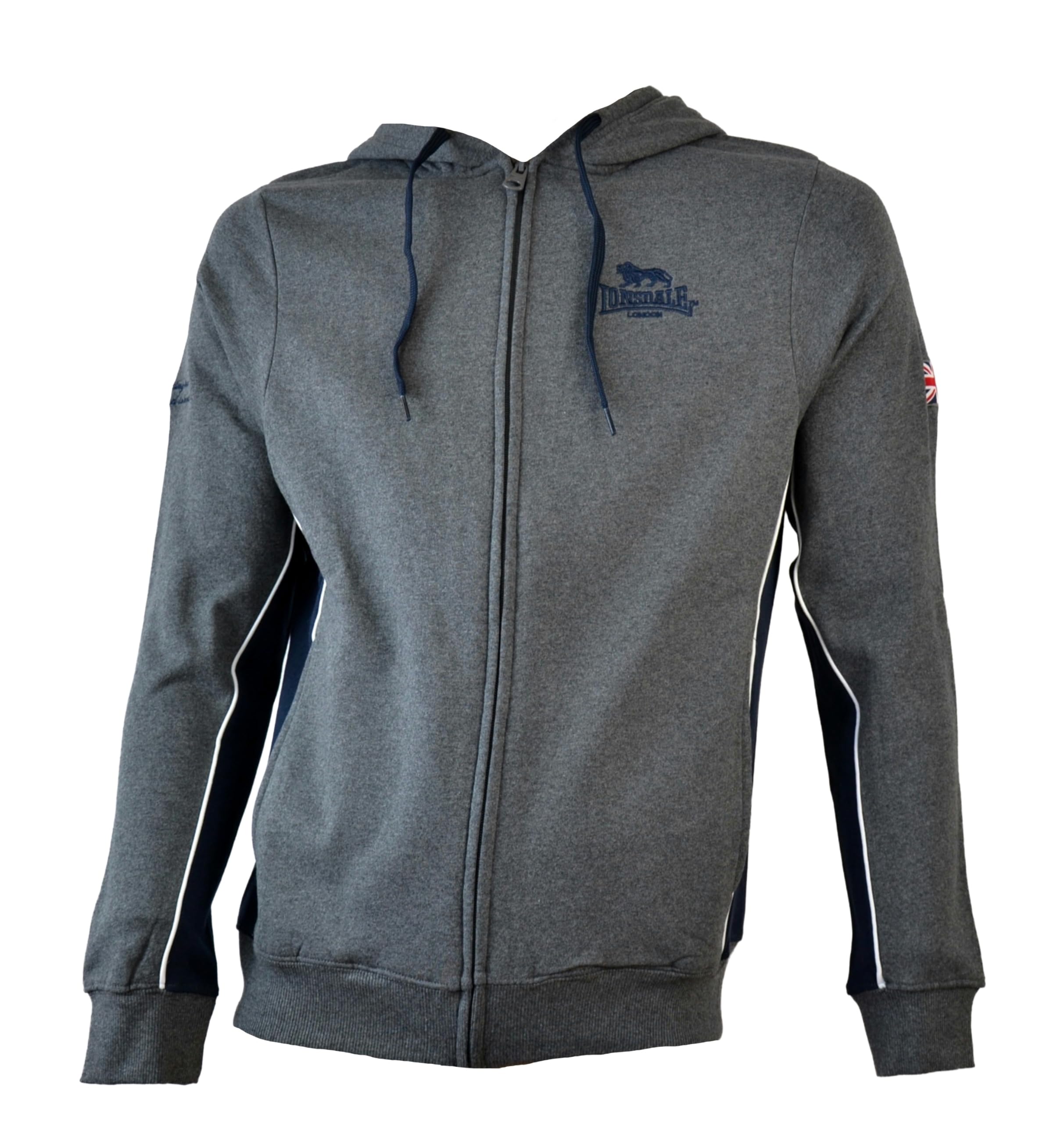 Lonsdale Sleeve Sudadera con Capucha Hombre