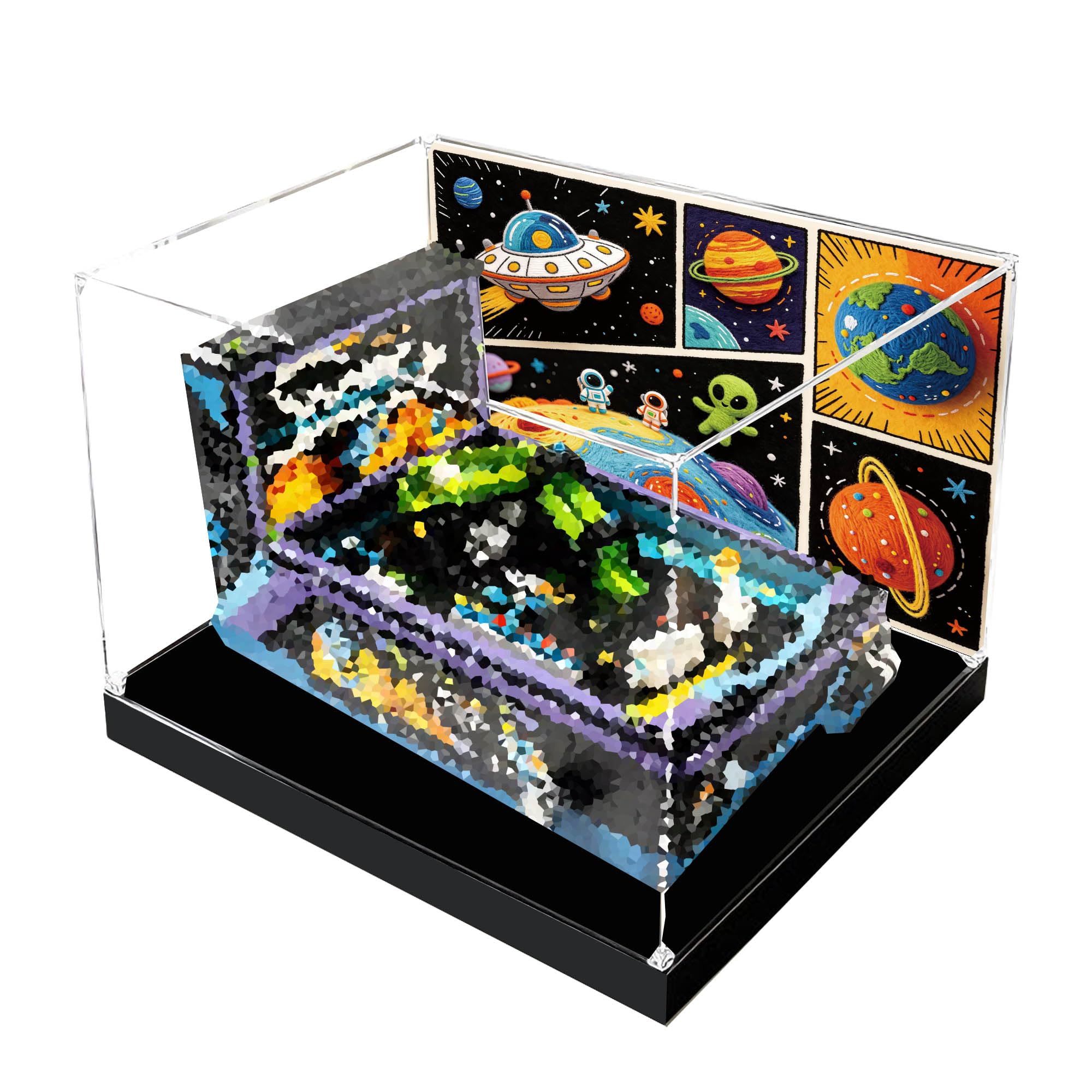 Clear Acrylic Showcase Box, Fits for for Le-go 11374 Sets (Background 3)