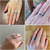 Vista 5 de Anillo de boda clásico de carburo de tungsteno de 0.079 in a 0.394 in