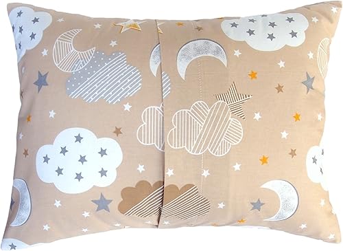 Miniatura 4 de Comfy Turtles Funda de almohada de algodón natural de 13 x 18 pulgadas para niños, niñas y niños, ideal para dulces sueños, dormir y viajar, suave y