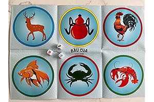 THT Gourd-Crab-Shrimp-Fish Dice Game - Vietnamese Bau Cua Tom Cua, an Engaging Chinese Dice Game