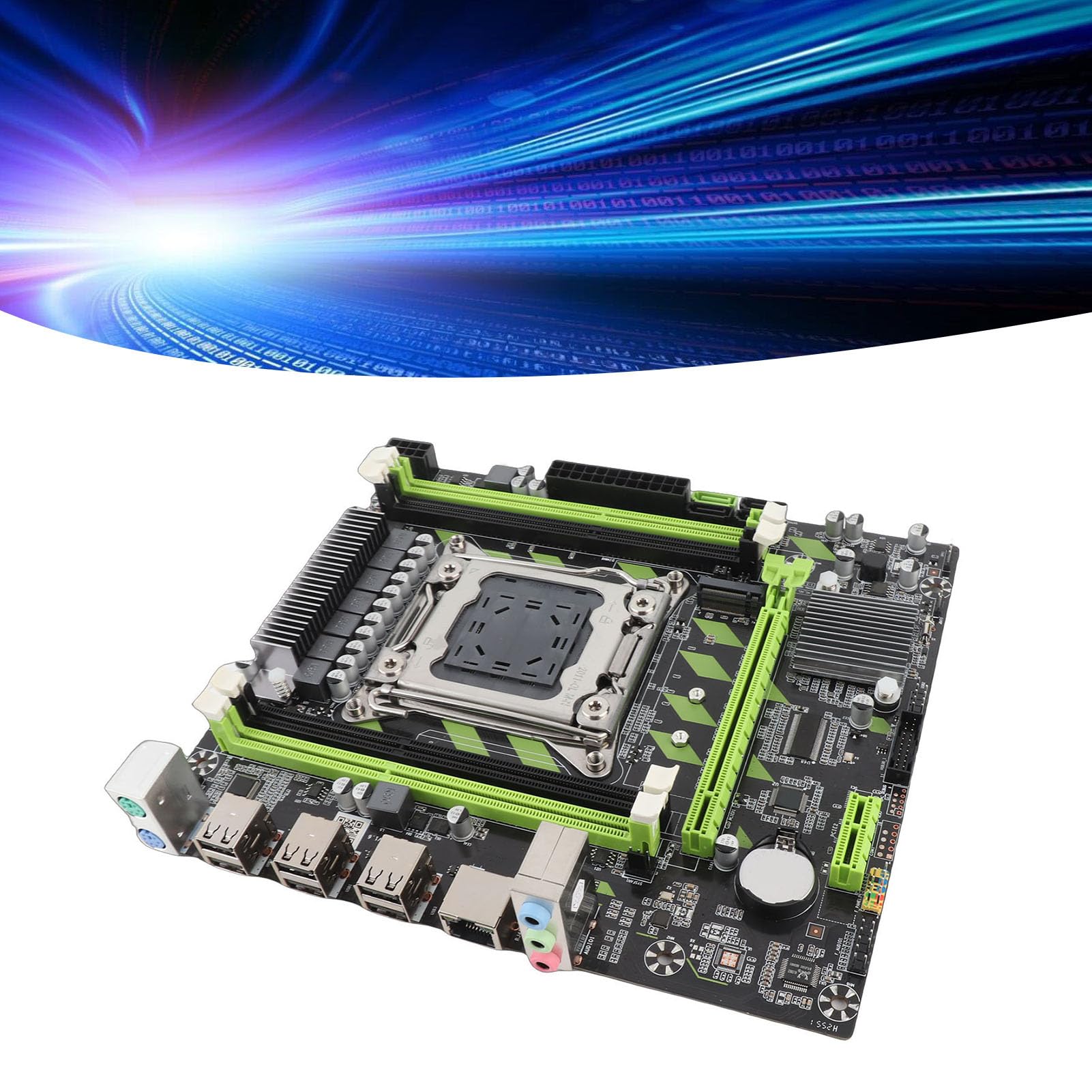 X79G Motherboard DDR3-Speicher M.2 Solid-State-Schnittstelle LGA 2011 DDR3 6xUSB2.0 2xSATA2.0 1xSATA3.0 Gigabit-Netzwerkkarte Vollplatine Festkondensator für den