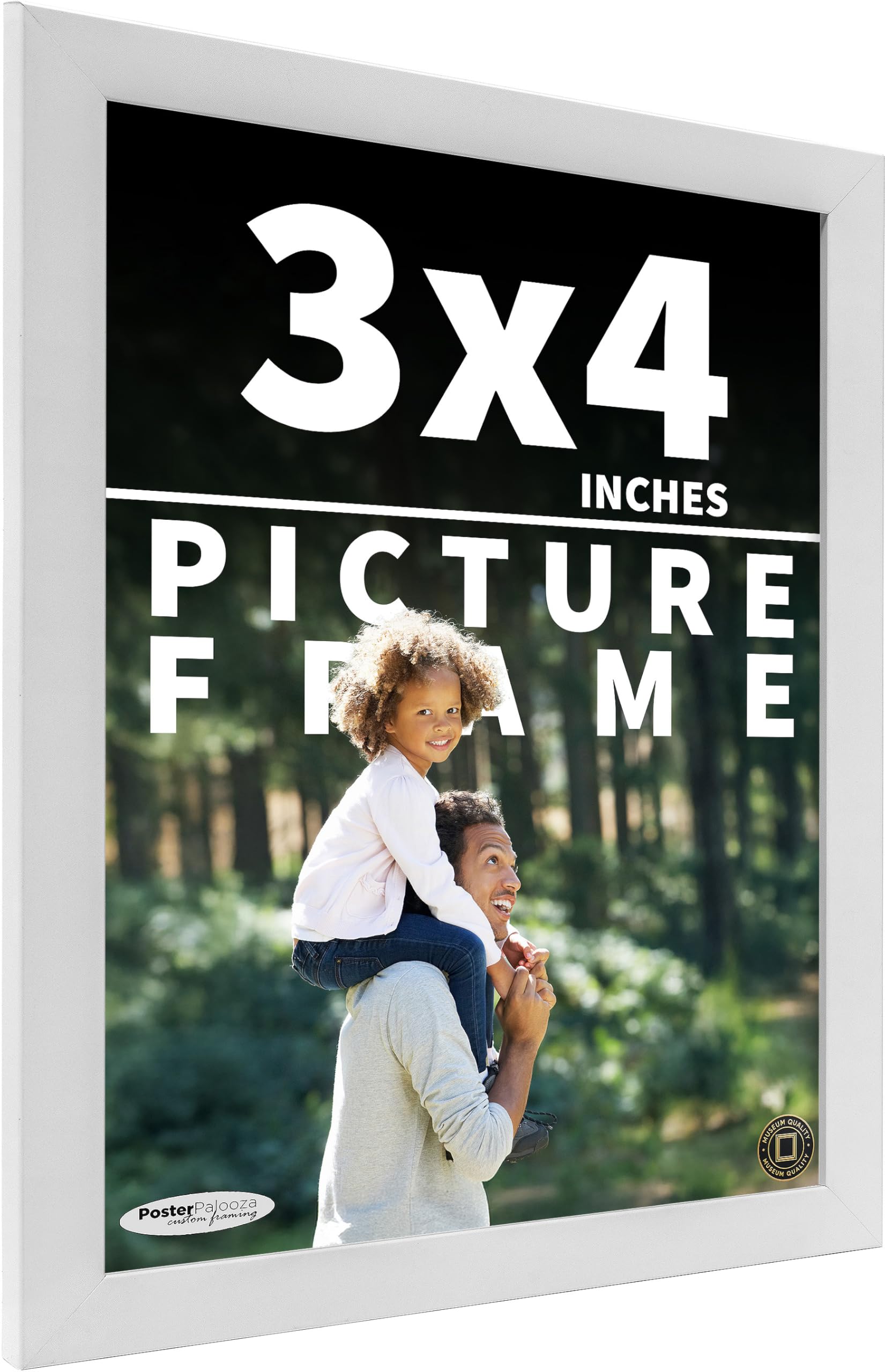 Amazon.com - Poster Palooza 3x4 Inch Frame White Solid Pine Wood