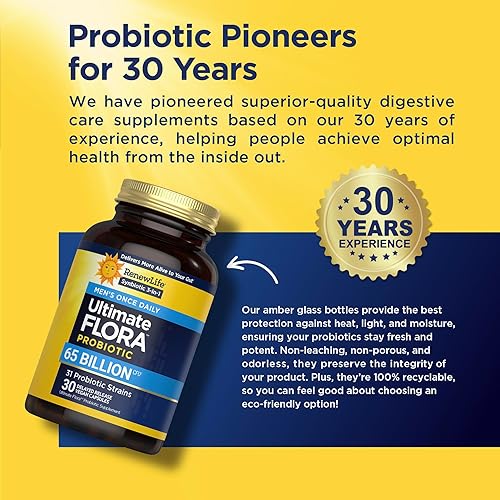 Miniatura 4 de Renew Life Ultimate Flora Probiotics for Men 65 mil millones de UFC Cápsulas veganas de liberación retardada Salud digestiva Salud inmunológica